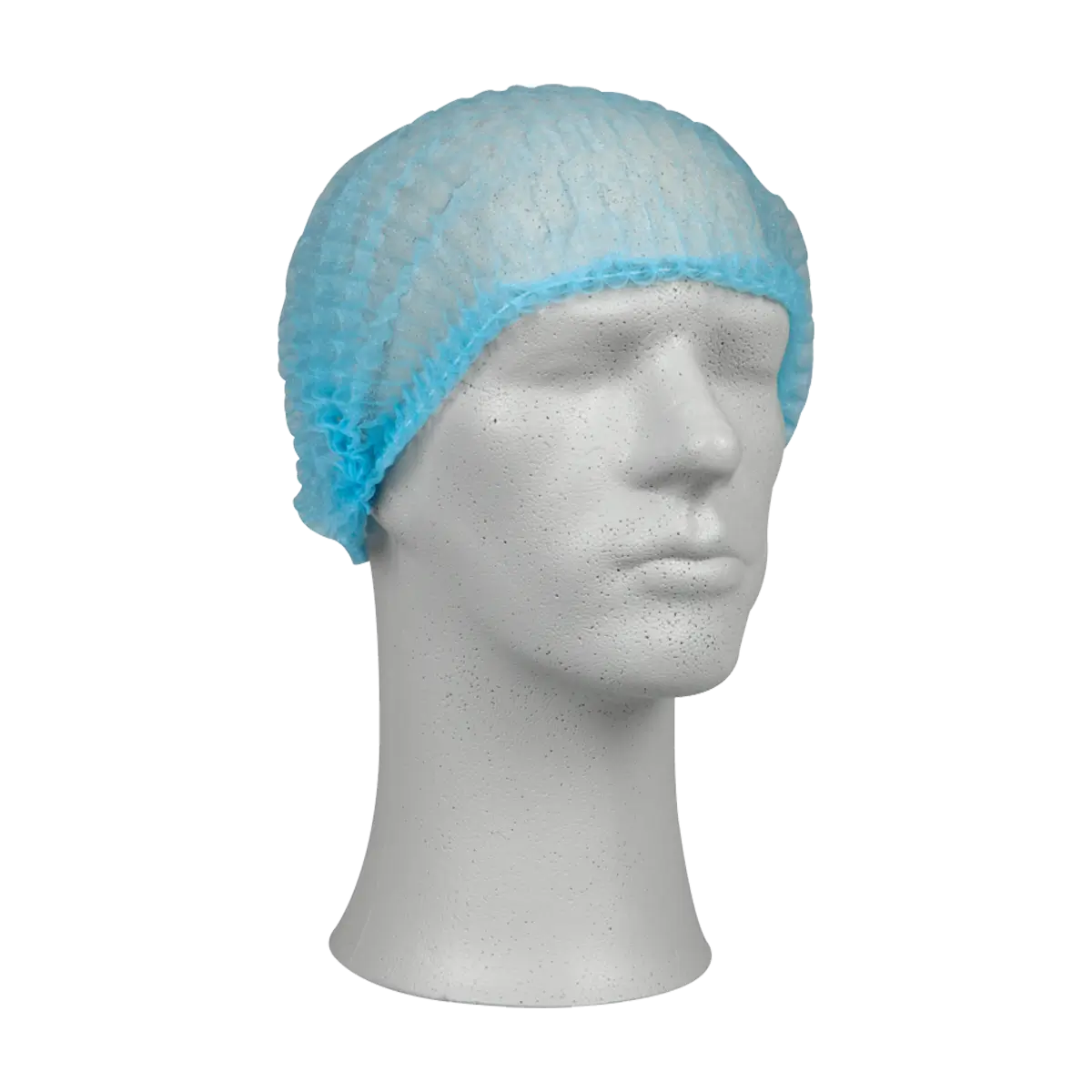 Haarnet PP n-w wokkel 53 cm blauw