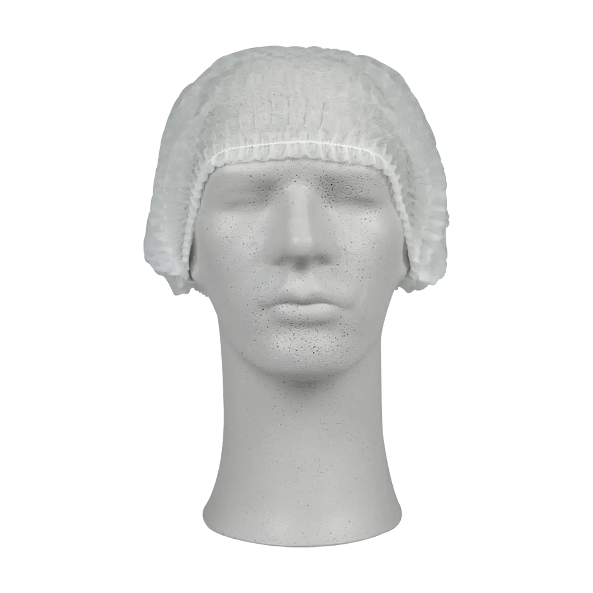 Haarnet PP n-w wokkel 58 cm wit