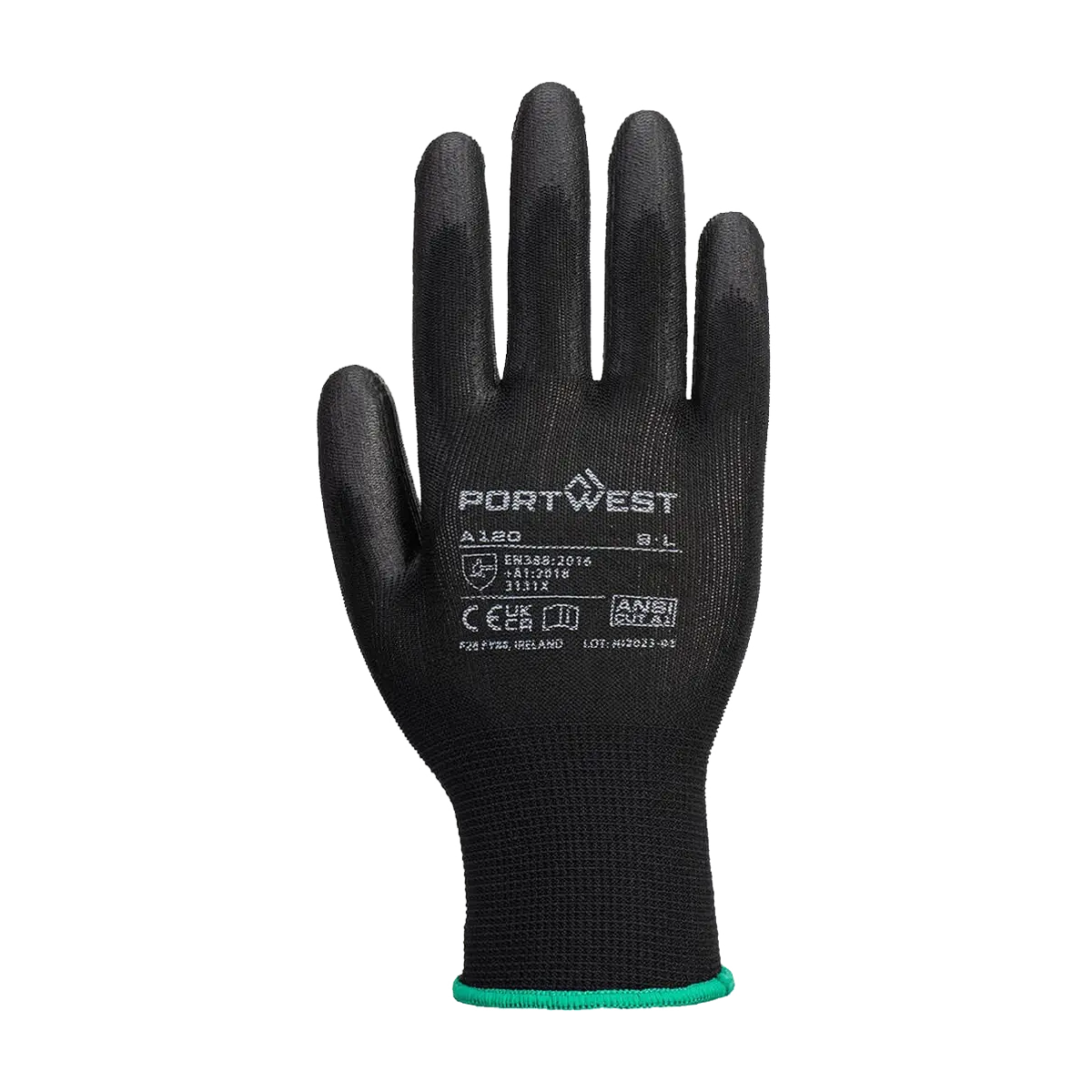 handschoen-portwest-a120-pu-coating-zwart Handschoen Portwest A120 PU Coating