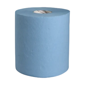 Poetsrol midi 300m 1 laags recycled blauw