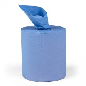 Poetsrol Midi 150 meter 2 laags cellulose blauw zonder kern