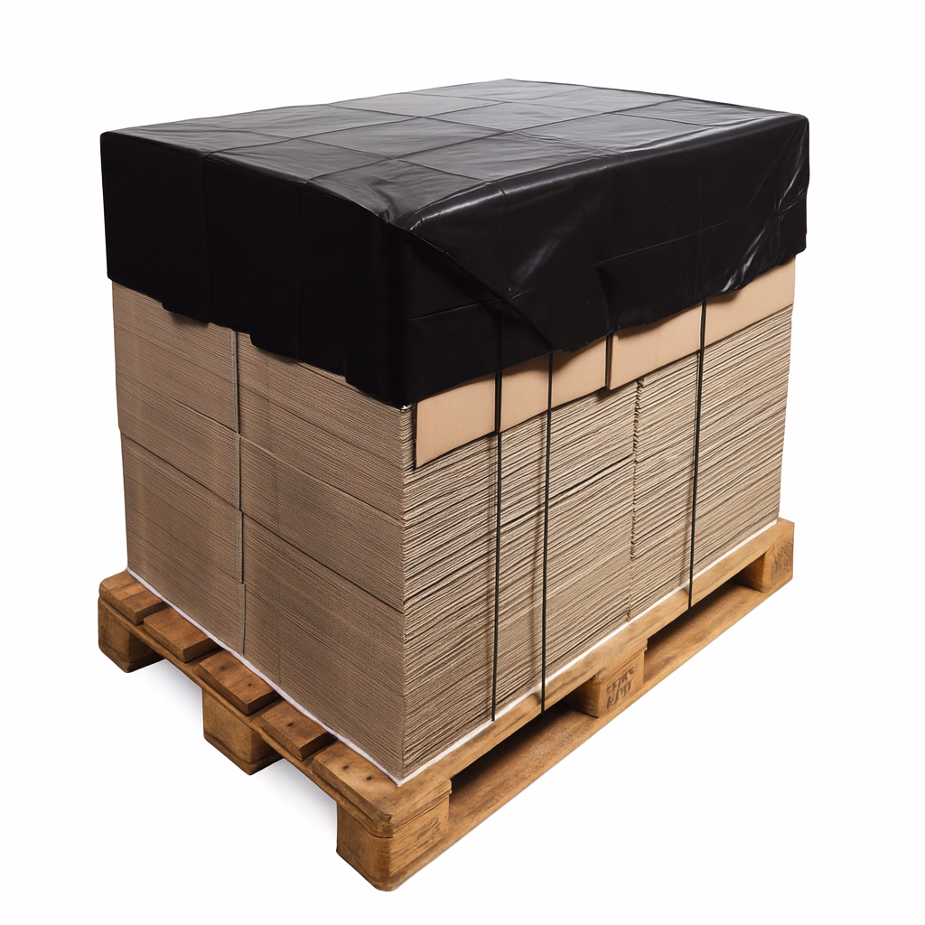 Afdekhoes blok pallet zwart