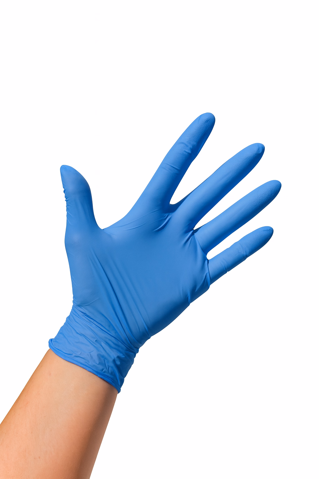 Handschoenen nitril 300 CAT.III ongepoederd blauw Small