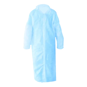 Bezoekersjas PP n-w klittenband Blauw 2xl