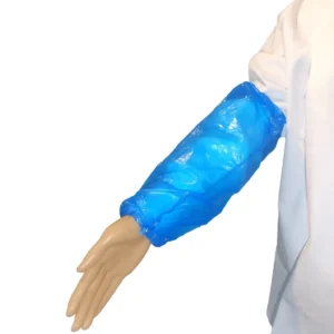 Overmouw PE 40 x 20 cm 20 mu blauw