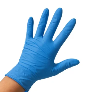 Handschoenen nitril 300 CAT.III ongepoederd blauw Small