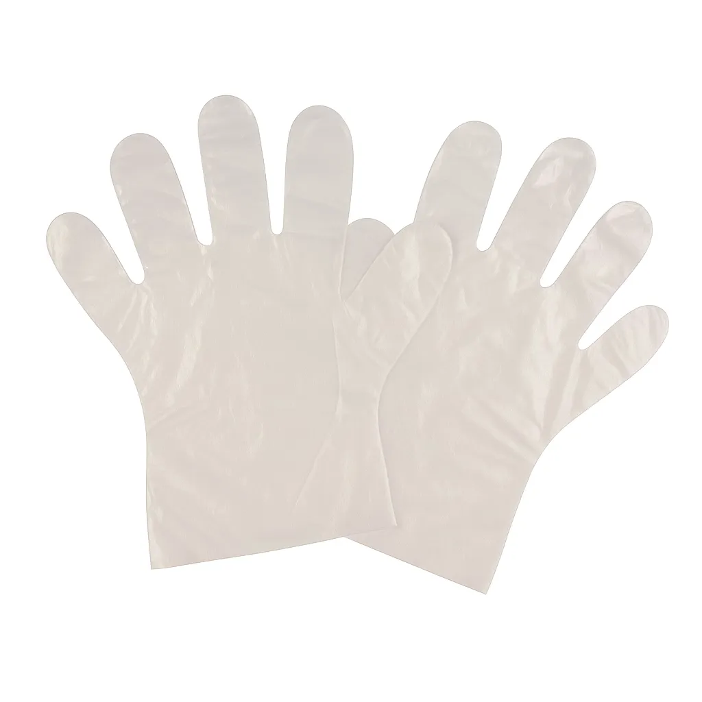Handschoen transparant geruwd 35 cm