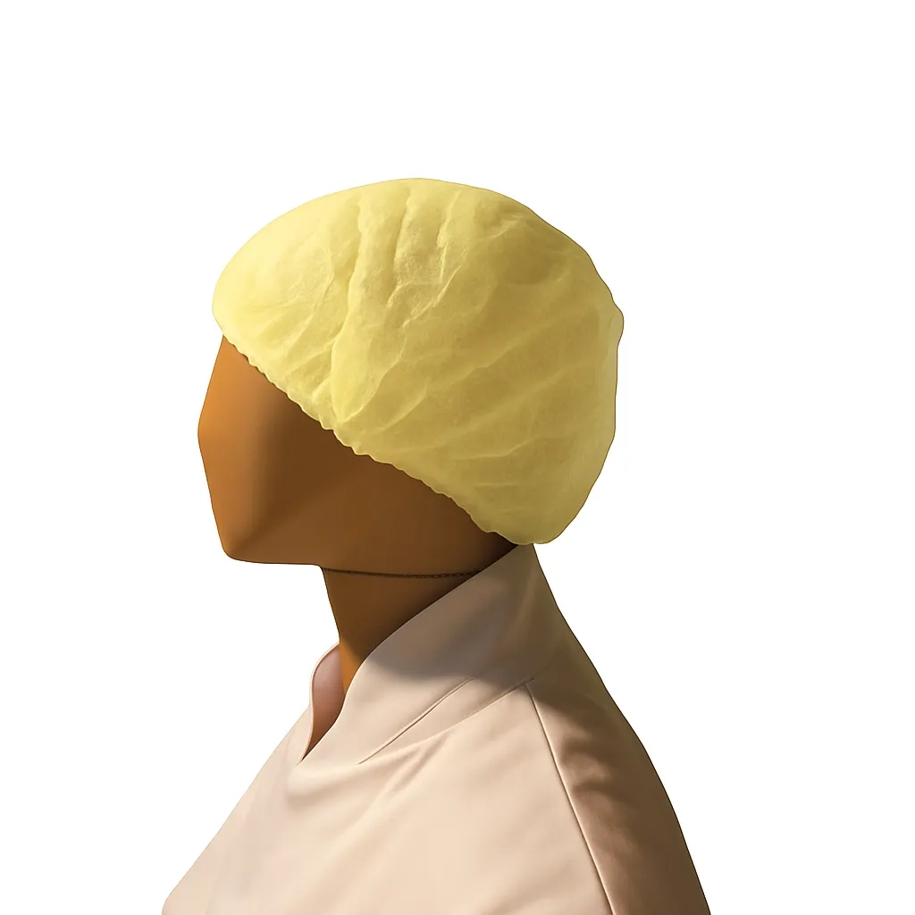 Haarnet wokkel geel